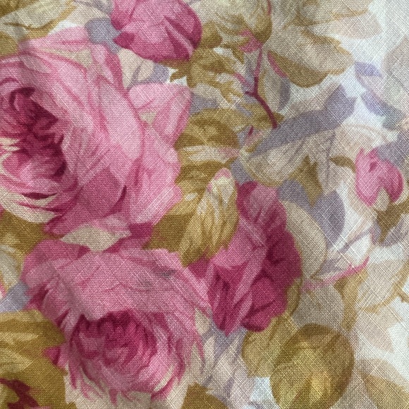 Karen Kane VINTAGE 100% LINEN Maxi Floral Dress - Picture 5 of 11